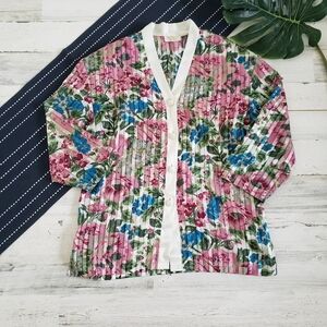 Victoria's Secret| Vintage Button Front Floral Night Shirt Size Small